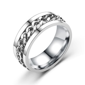 Obrączka SILVER CHAIN classic STAL 316L