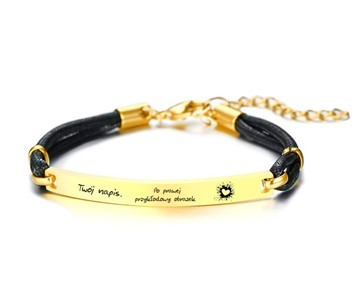 Bransoletka PERSONALIZACJA stal 316L