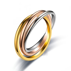 Obrączka THREE COLOURS Stal 316L
