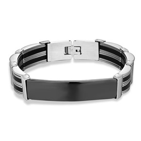 Bransoletka BLACK guy PERSONALIZACJA stal 316L
