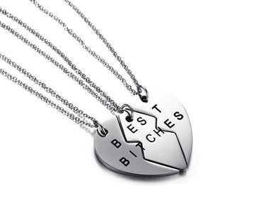 Naszyjniki PRZYJACIÓŁKI serce PUZZLE ( 3 szt )